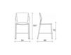 Scheme Bar stool TREK Talin 2015 TREK 035/H-Black Contemporary / Modern