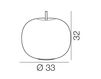 Scheme Table lamp KUSHI 33 Kundalini `11 K222105R Minimalism / High-Tech