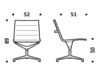 Scheme Chair 1943053 357 Silver Scheme Chair ICF Office 2015 1943053 357 Contemporary / Modern