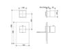 Scheme Thermostatic mixer Fima - Carlo Frattini Brick F3973X1CR Minimalism / High-Tech