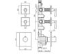 Scheme Wall mixer ZB2091 Silver Scheme Wall mixer Zucchetti Kos Bellagio ZB2091 Minimalism / High-Tech