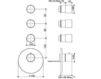 Scheme Thermostatic mixer Fima - Carlo Frattini Matrix F3253X3CR Minimalism / High-Tech