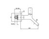 Scheme Wash basin mixer Zucchetti Kos Faraway ZFA125 Minimalism / High-Tech