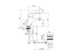 Scheme Wash basin mixer Fima - Carlo Frattini Serie 18 F3281CR Contemporary / Modern
