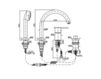 Scheme Bath mixer ZX3162 Silver Scheme Bath mixer Zucchetti Kos Spin ZX3162 Minimalism / High-Tech