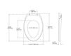 Scheme Toilet seat Purefresh Kohler 2015 K-5588-96 Contemporary / Modern