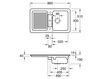 Scheme Countertop wash basin CONDOR 50 Villeroy & Boch Arena Corner 6732 01 FU Contemporary / Modern