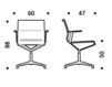 Scheme Armchair ICF Office 2015 3694709 901 Contemporary / Modern