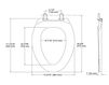 Scheme Toilet seat Cachet Kohler 2015 K-75796-95 Contemporary / Modern