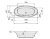 Scheme Bath tub Midi 3633 white Scheme Bath tub Midi Hoesch 2015 3633 Contemporary / Modern
