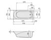 Scheme Bath tub SingleBath Uno Hoesch 2015 3650 Contemporary / Modern