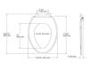 Scheme Toilet seat Reveal Quiet-Close Kohler 2015 K-4008-58 Contemporary / Modern