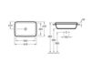 Scheme Countertop wash basin ARCHITECTURA Villeroy & Boch ARCHITECTURA 4167 60 Contemporary / Modern