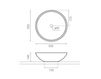 Scheme Countertop wash basin Castellón 4015 white Scheme Countertop wash basin Castellón The Bath Collection Porcelana 4015 Contemporary / Modern