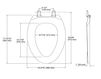 Scheme Toilet seat Lustra Quick-Release Kohler 2015 K-4652-58 Contemporary / Modern