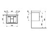 Scheme Wash basin cupboard Laufen 2015 4.0120.1.075.463.1 Contemporary / Modern