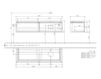 Scheme Wash basin cupboard LEGATO Villeroy & Boch Bathroom and Wellness B119 00 Contemporary / Modern