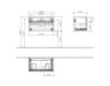 Scheme Wash basin cupboard MEMENTO Villeroy & Boch Bathroom and Wellness C781 R0 Contemporary / Modern