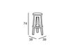 Scheme Bar stool FROZEN Plust FURNITURE 6313 C2 Minimalism / High-Tech