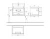 Scheme Wash basin cupboard SUBWAY 2.0 Villeroy & Boch Bathroom and Wellness A688 00 Contemporary / Modern