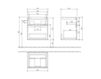 Scheme Wash basin cupboard SUBWAY 2.0 Villeroy & Boch Bathroom and Wellness A908 00 Contemporary / Modern