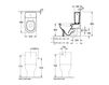 Scheme Floor mounted toilet SUBWAY Villeroy & Boch Bathroom and Wellness 6609 10 + 7723 11 Contemporary / Modern