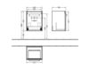 Scheme Wash basin cupboard UP2U Villeroy & Boch Bathroom and Wellness A833 00 XX Contemporary / Modern