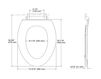 Scheme Toilet seat Avantis Quiet-Close Kohler 2015 K-4761-CP-DAW Contemporary / Modern