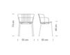 Scheme Armchair FLINT Metalmobil News collection 2015 535-A VR+BEIGE Contemporary / Modern