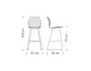 Scheme Bar stool UNI Metalmobil News collection 2015 391 CR Contemporary / Modern