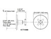 Scheme Thermostatic mixer Purist Kohler 2015 K-T14488-3-CP Contemporary / Modern