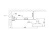 Scheme Wall mounted shower head Volevatch Bistrot B/00-00-1C Contemporary / Modern