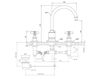 Scheme Wash basin mixer Volevatch Heritage H/L1-P0-1A Contemporary / Modern