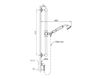 Scheme Shower bar Volevatch Carpe/Lyre L/RD-DT-02 Contemporary / Modern