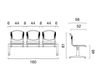 Scheme Waiting room chair Sira SB Emmegi Waiting room 75113*10 N Contemporary / Modern