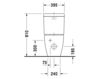 Scheme Floor mounted toilet Duravit 2015 213409 00 00 Contemporary / Modern
