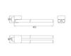 Scheme Towel holder Emco Trend 0250 001 45 Minimalism / High-Tech