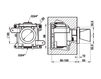 Scheme Thermostatic mixer Gessi Spa CONO 45254 Contemporary / Modern