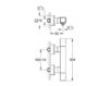 Scheme Thermostatic mixer Grohtherm Cube 34 488 000 Silver Scheme Thermostatic mixer Grohtherm Cube Grohe 2015 34 488 000 Minimalism / High-Tech