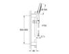 Scheme Shower bar Cosmopolitan 160 27 746 000 Silver Scheme Shower bar Cosmopolitan 160 Grohe 2015 27 746 000 Minimalism / High-Tech