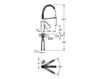 Scheme Kitchen mixer Eurocube Grohe 2012 31 395 000 Minimalism / High-Tech