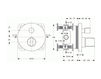 Scheme Thermostatic mixer Jado Neon A5580AA Contemporary / Modern