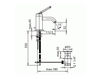 Scheme Wash basin mixer Jado New Haven H2432AA Contemporary / Modern