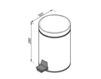 Scheme Rubbish basket 91626C Silver Scheme Rubbish basket Geesa 2015 91626C Contemporary / Modern