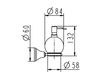Scheme Soap dispenser Jado Retro H2141AA Classical / Historical 