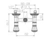 Scheme Wall mixer H3156A4 Gold Scheme Wall mixer Jado Perlrand Cristal H3156A4 Classical / Historical