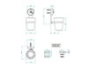 Scheme Glass for tooth brushes THG POMME CRISTAL LUSTRÉ OR A46.536 Contemporary / Modern