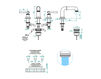 Scheme Wash basin mixer THG BEAUBOURG À MANETTES G7B.151 Contemporary / Modern
