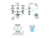 Scheme Wash basin mixer THG SAINT GERMAIN G7C.151 Loft / Fusion / Vintage / Retro