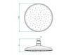 Scheme Ceiling mounted shower head THG Sélection G00.286 A02 Contemporary / Modern